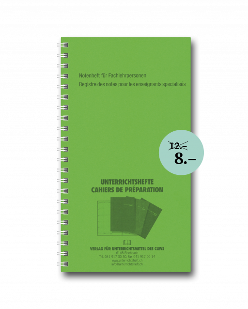 Carnet de notes NFach pour enseignants spécialisés 